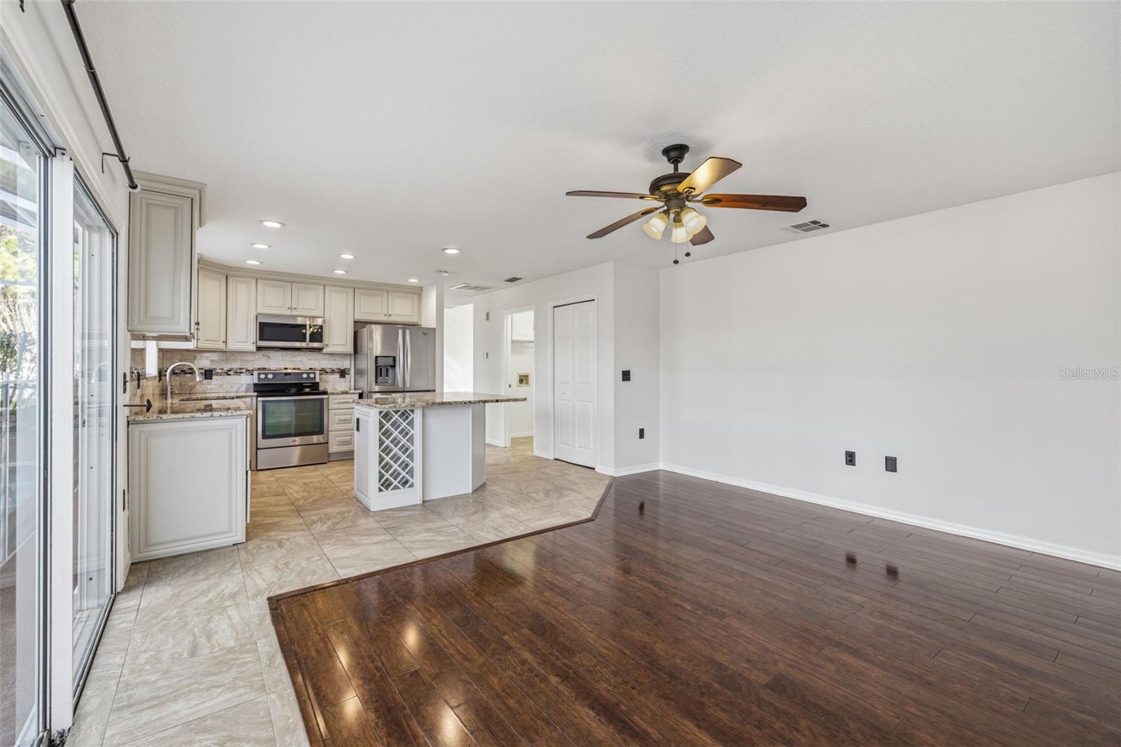 Family room and Kitchen