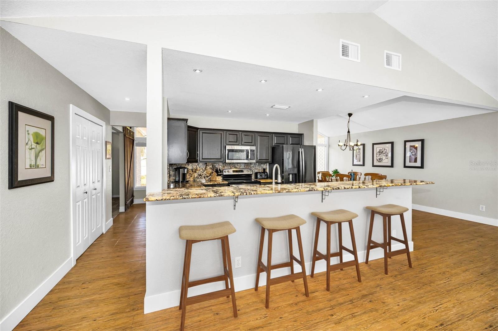 Virtually Staged Breakfast Bar