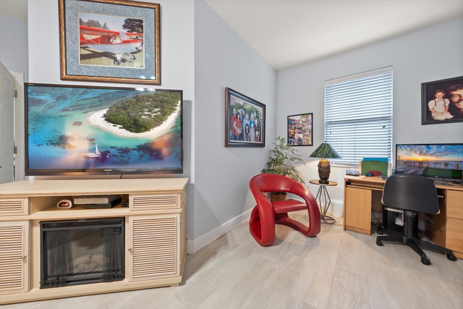 Workspace in guest room