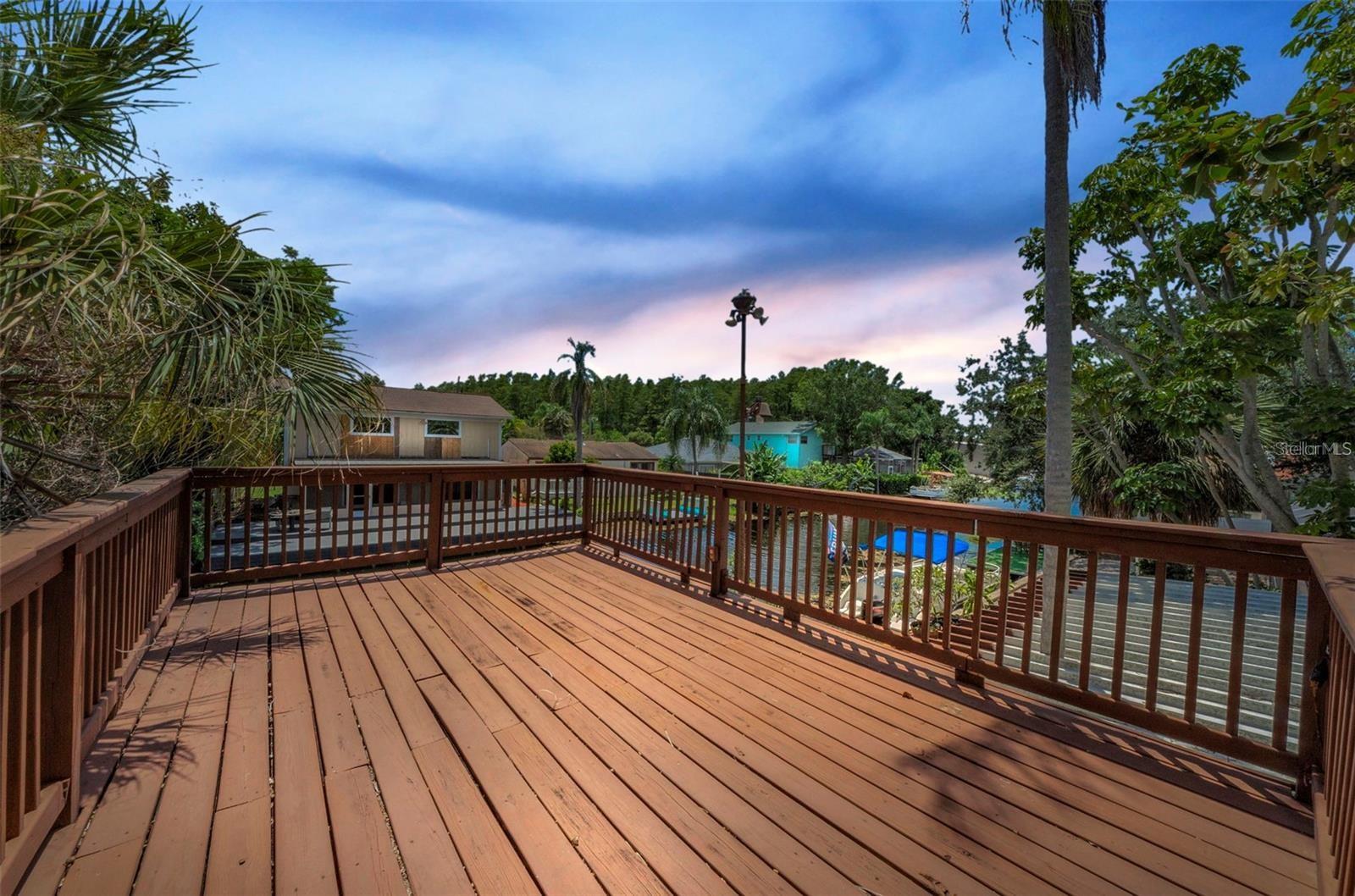 Upper Deck over boathouse