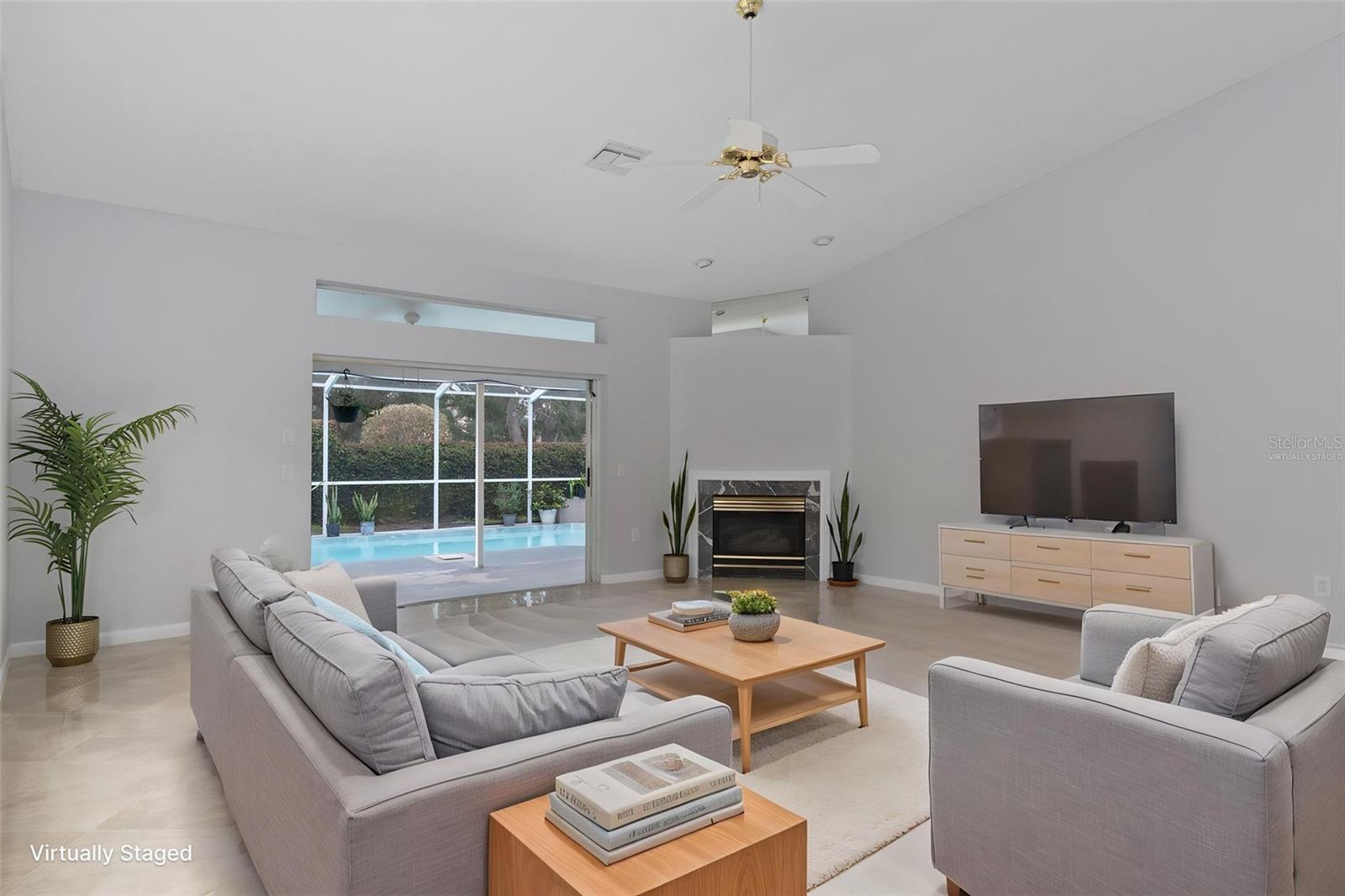 GREAT ROOM VIRTUALLY STAGED