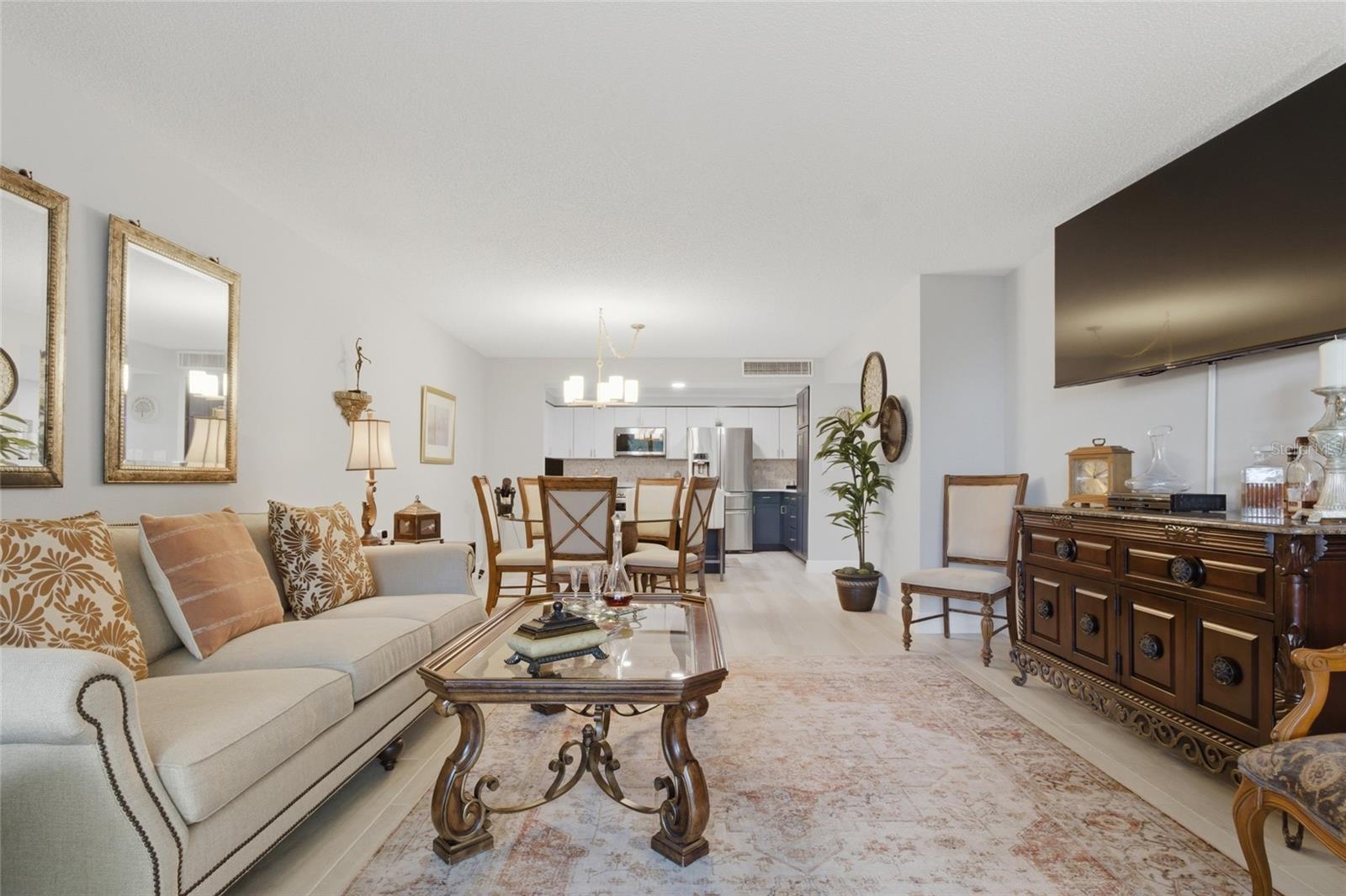 Living Room, Dining Room Kitchen View