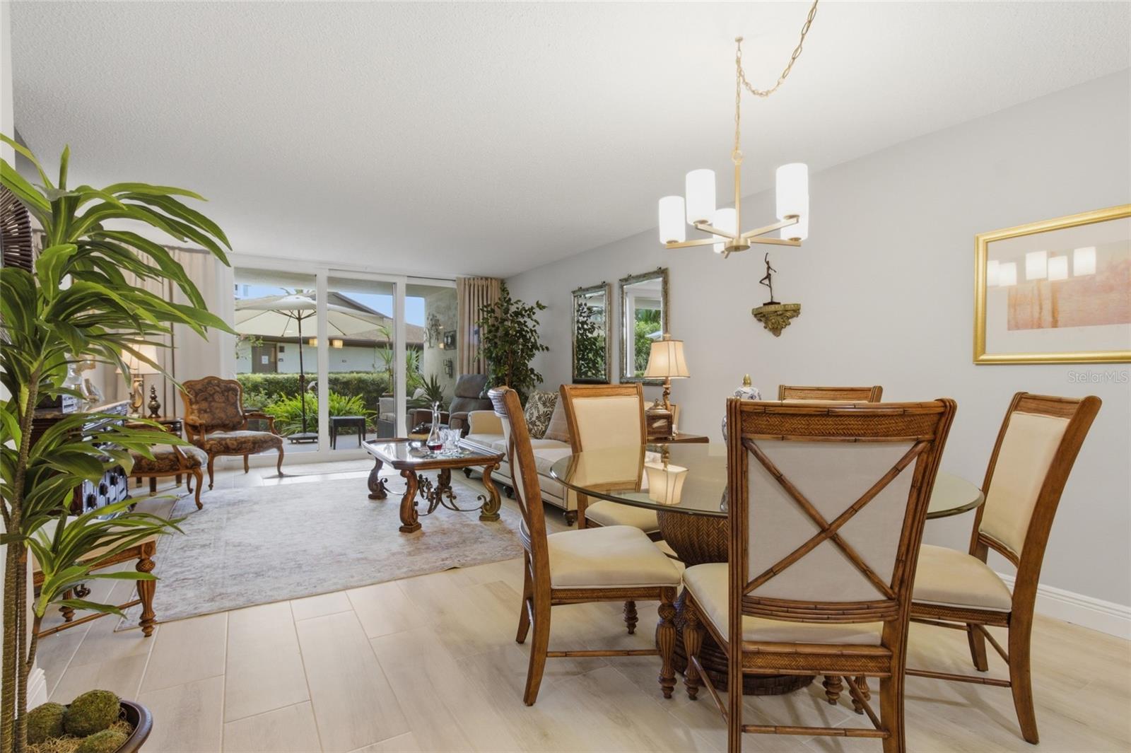 Dining Room, Living Room out to Patio