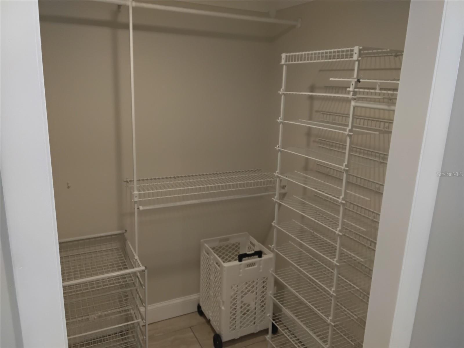 Primary closet
