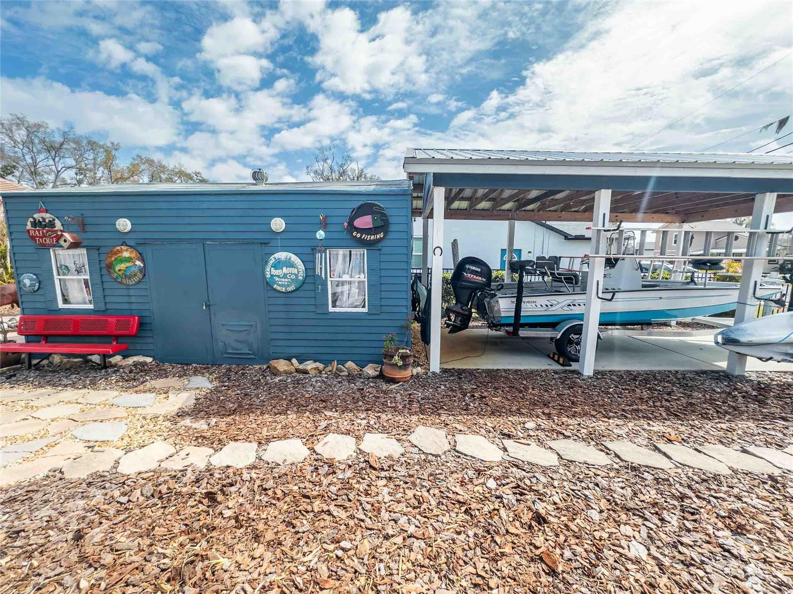 Covered Parking/Wood shop