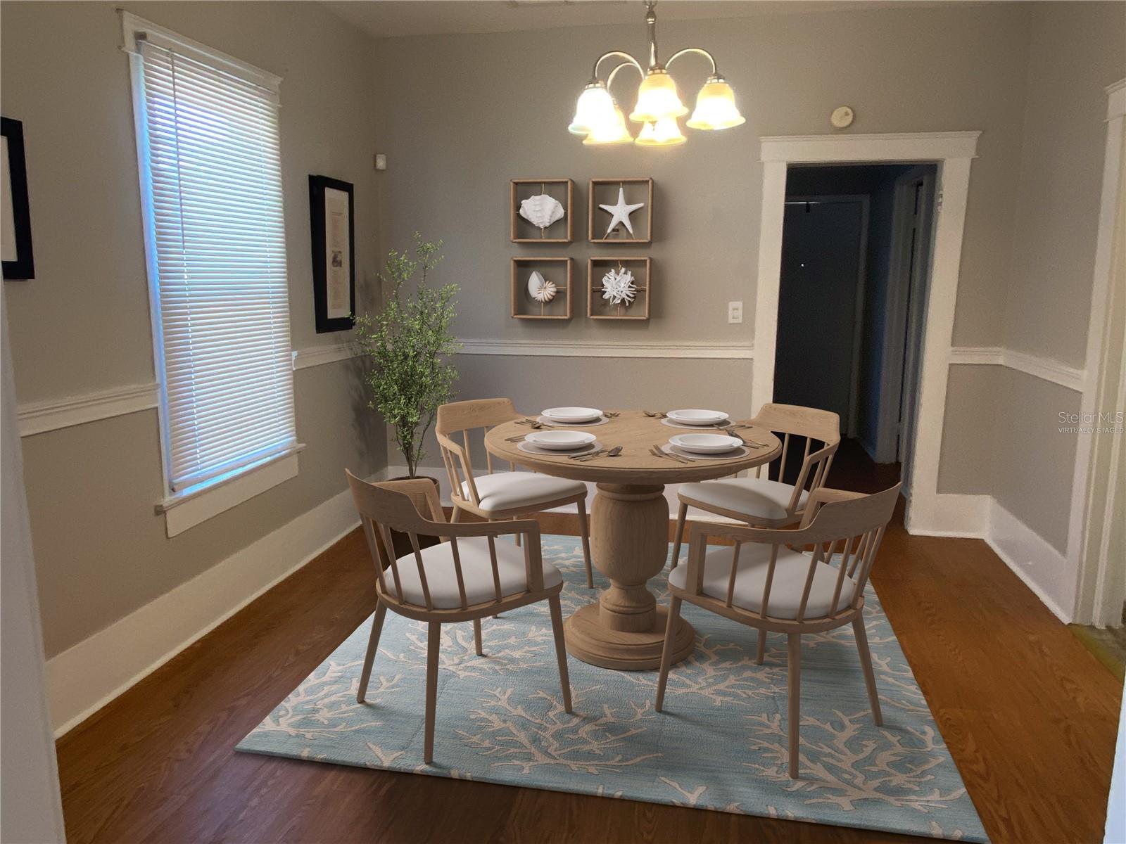 Dining Room Virtually Staged