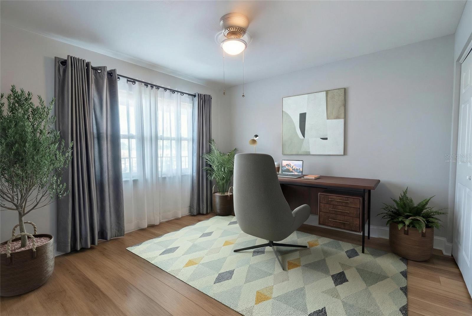 Virtually staged office/den/bedroom 2