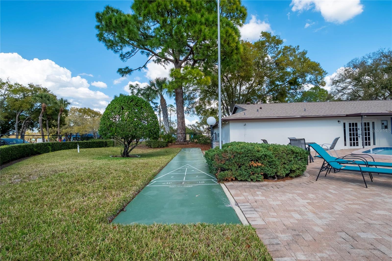 Shuffleboard court