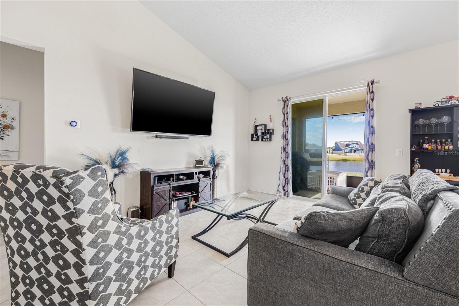 Living Room with Patio Access