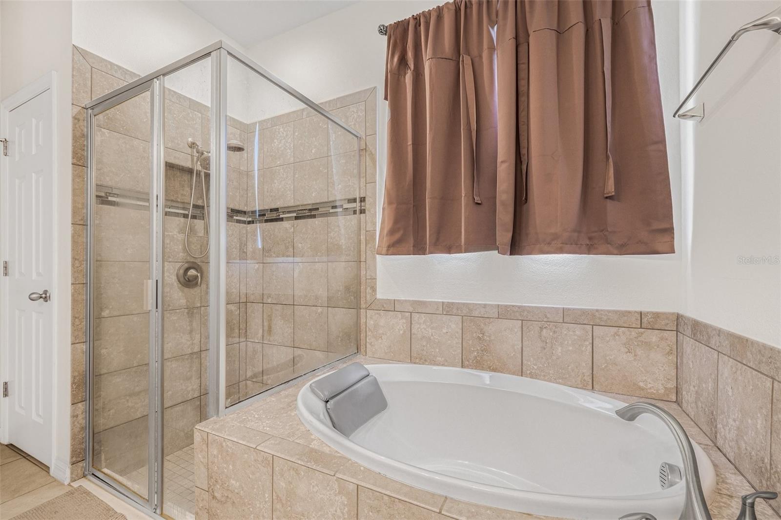 Soaking Tub and Separate Shower