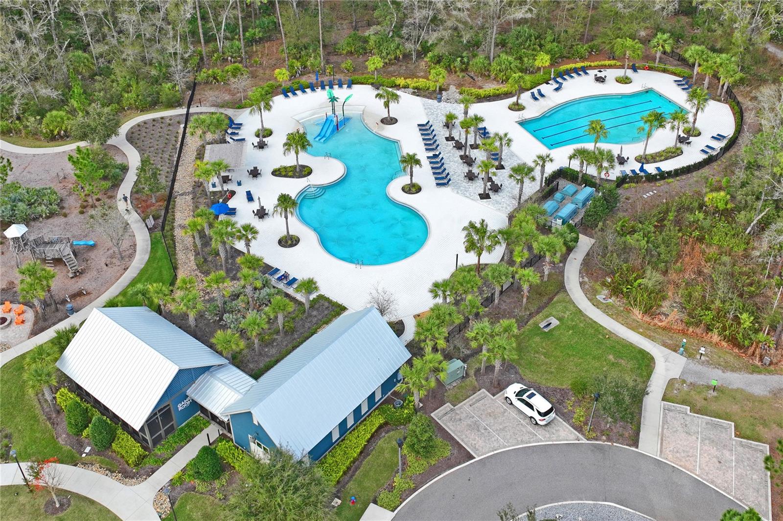 Heated Lap Pool & Zero Entry Pool w/Slides