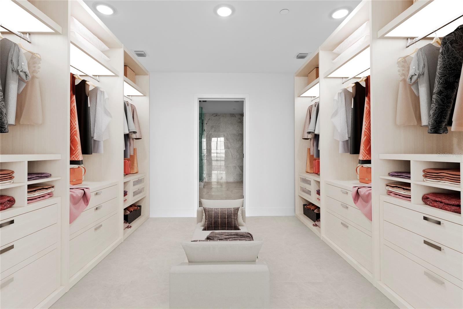 12'-10" x 11'3" walk in Closet in Primary Suite