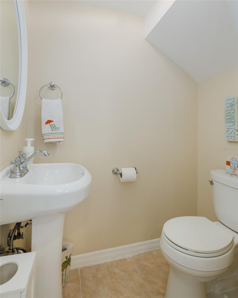 Half bath on first floor