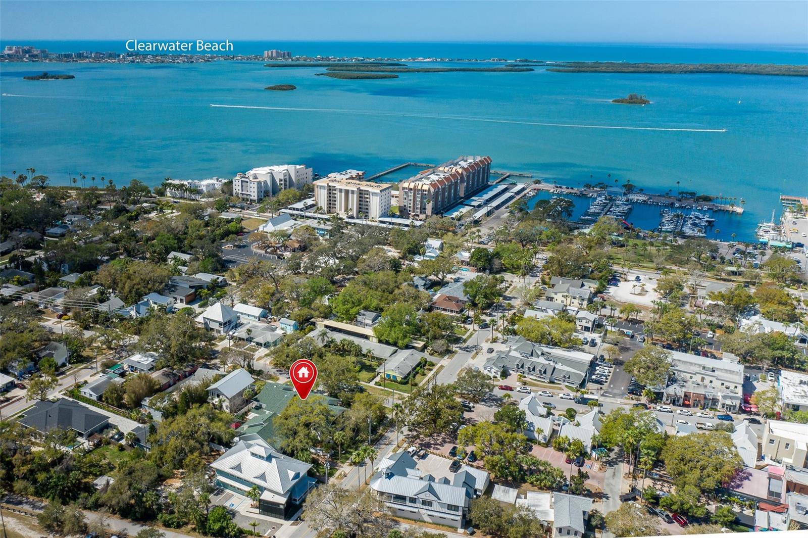 Proximity of home to Gulf of Mexico and Clearwater Beach
