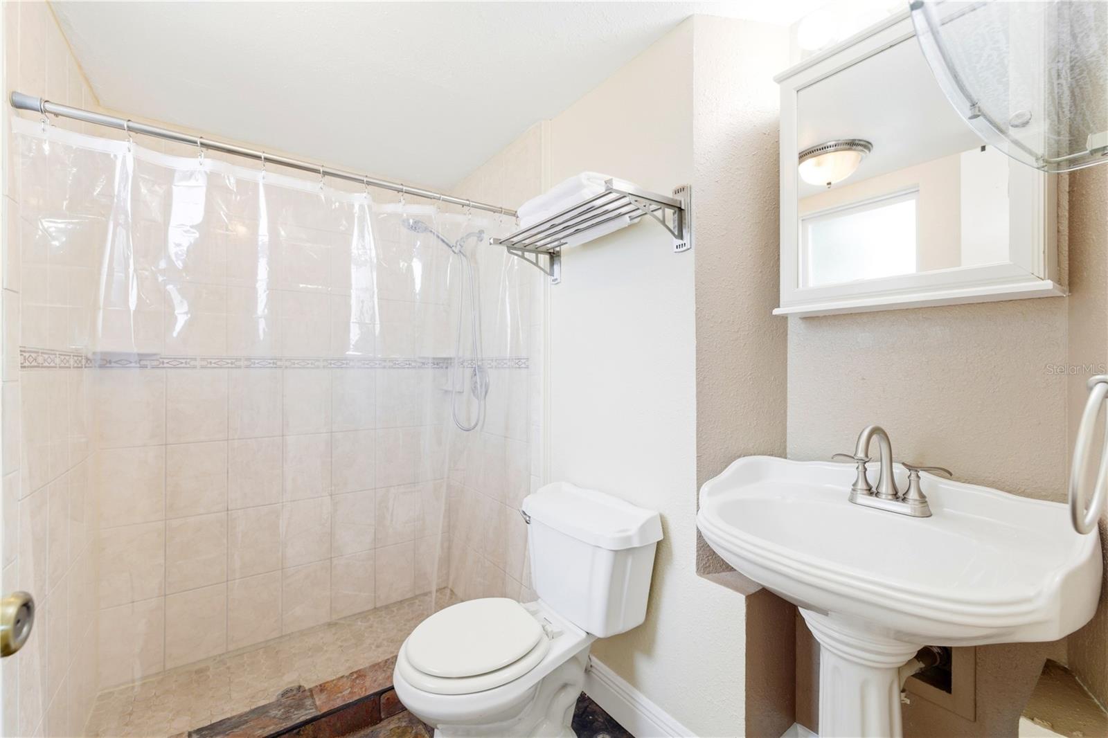 Ensuite bath with walk in shower