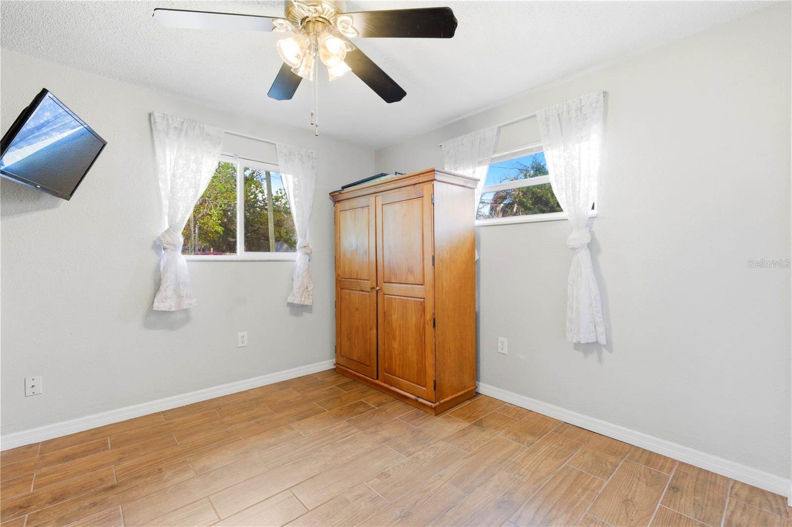 The third bedroom can be utilized as an office, craft room or flex space as well