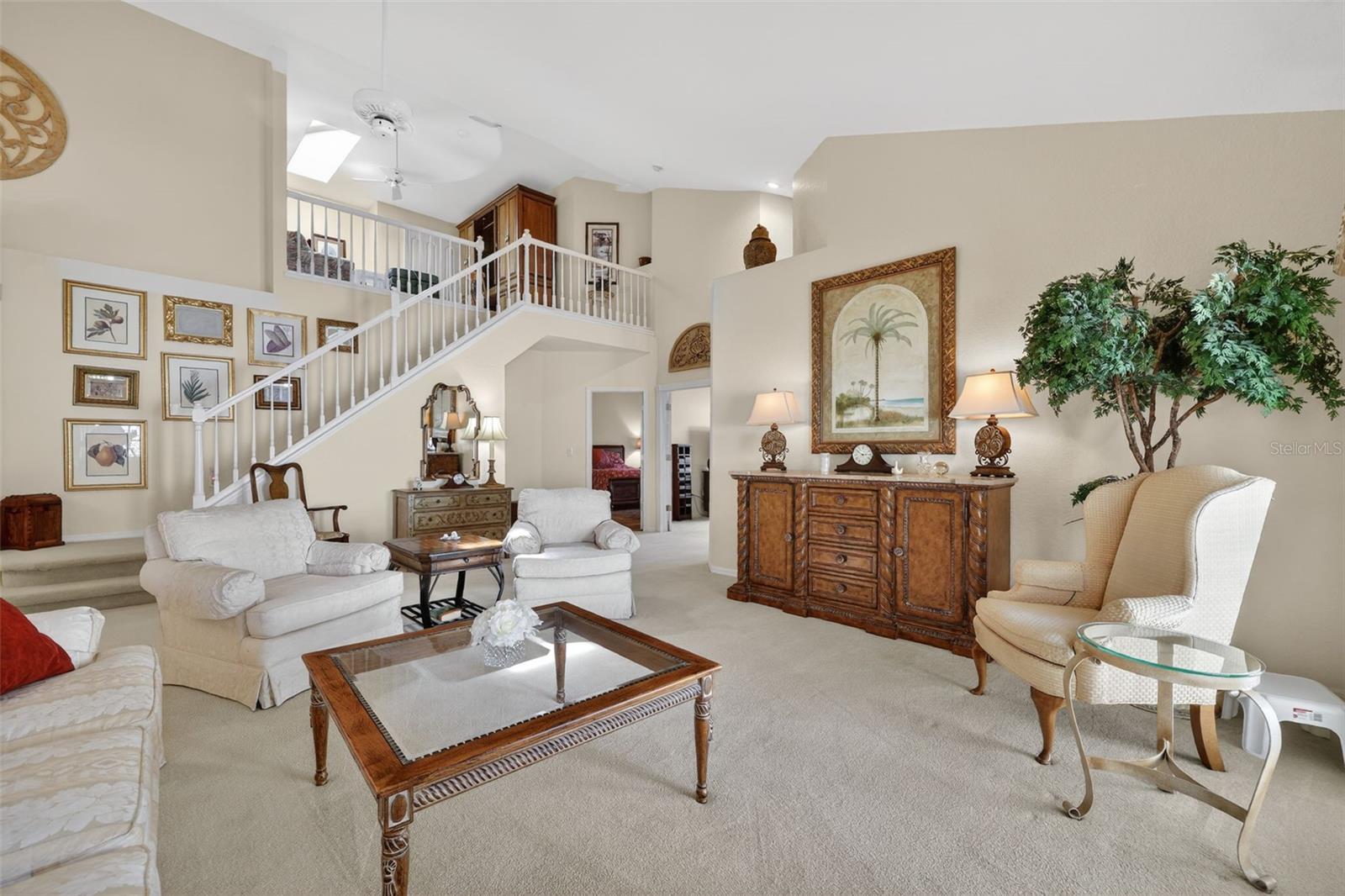 Living Room/Upstairs Loft with Skylight