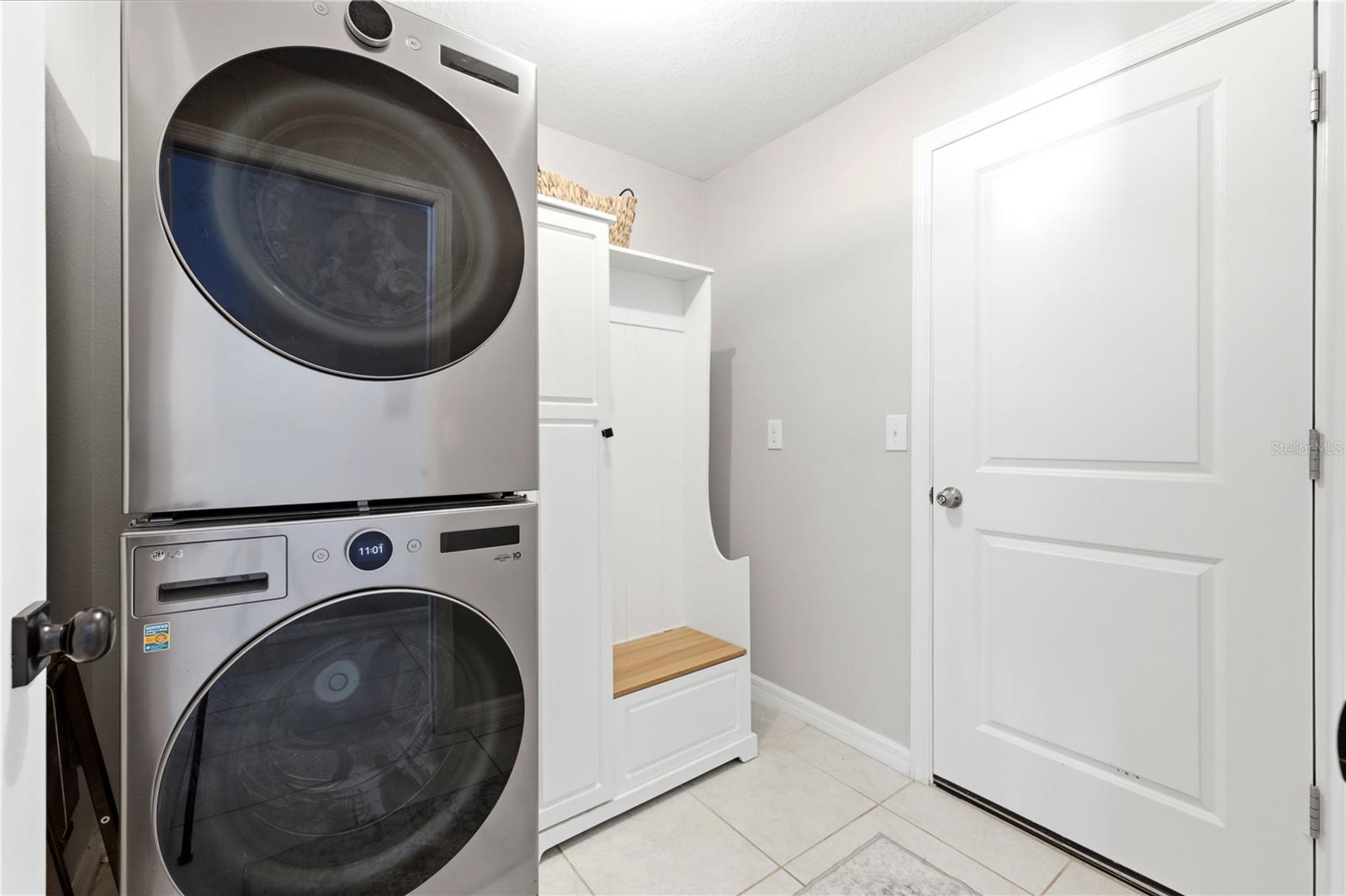 Interior Laundry room offers convenience and