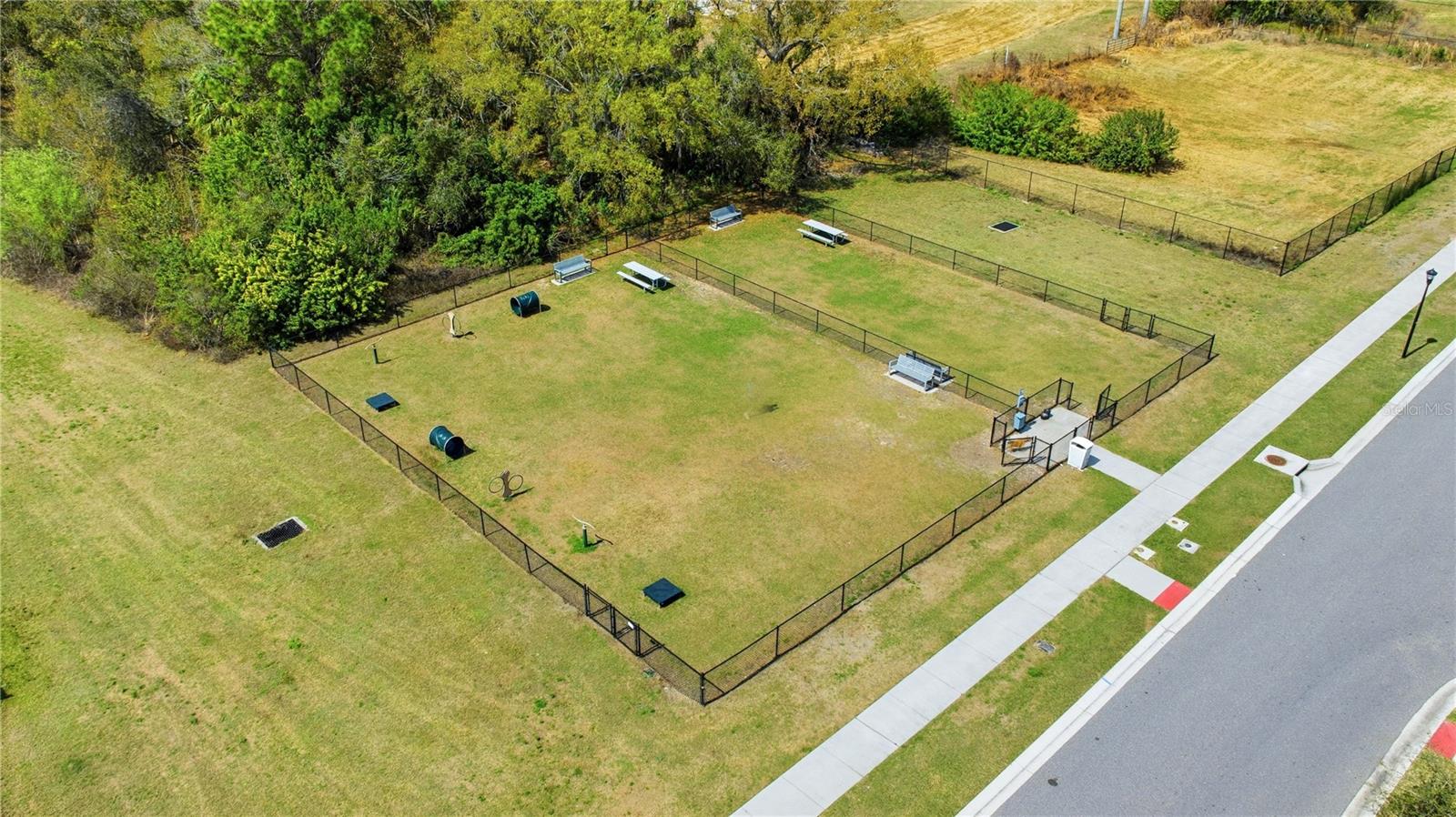 Dog lovers delight! This fenced dog park is AMAZING