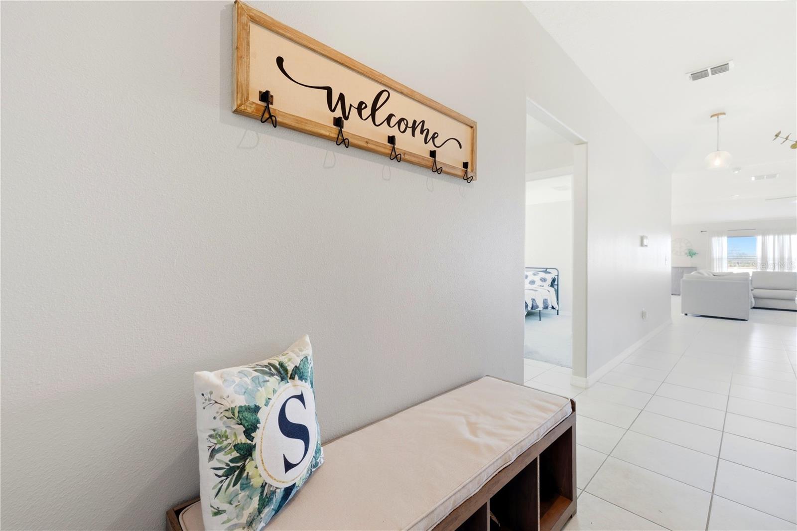 Beautiful Entryway leading to 3 bedrooms and living area