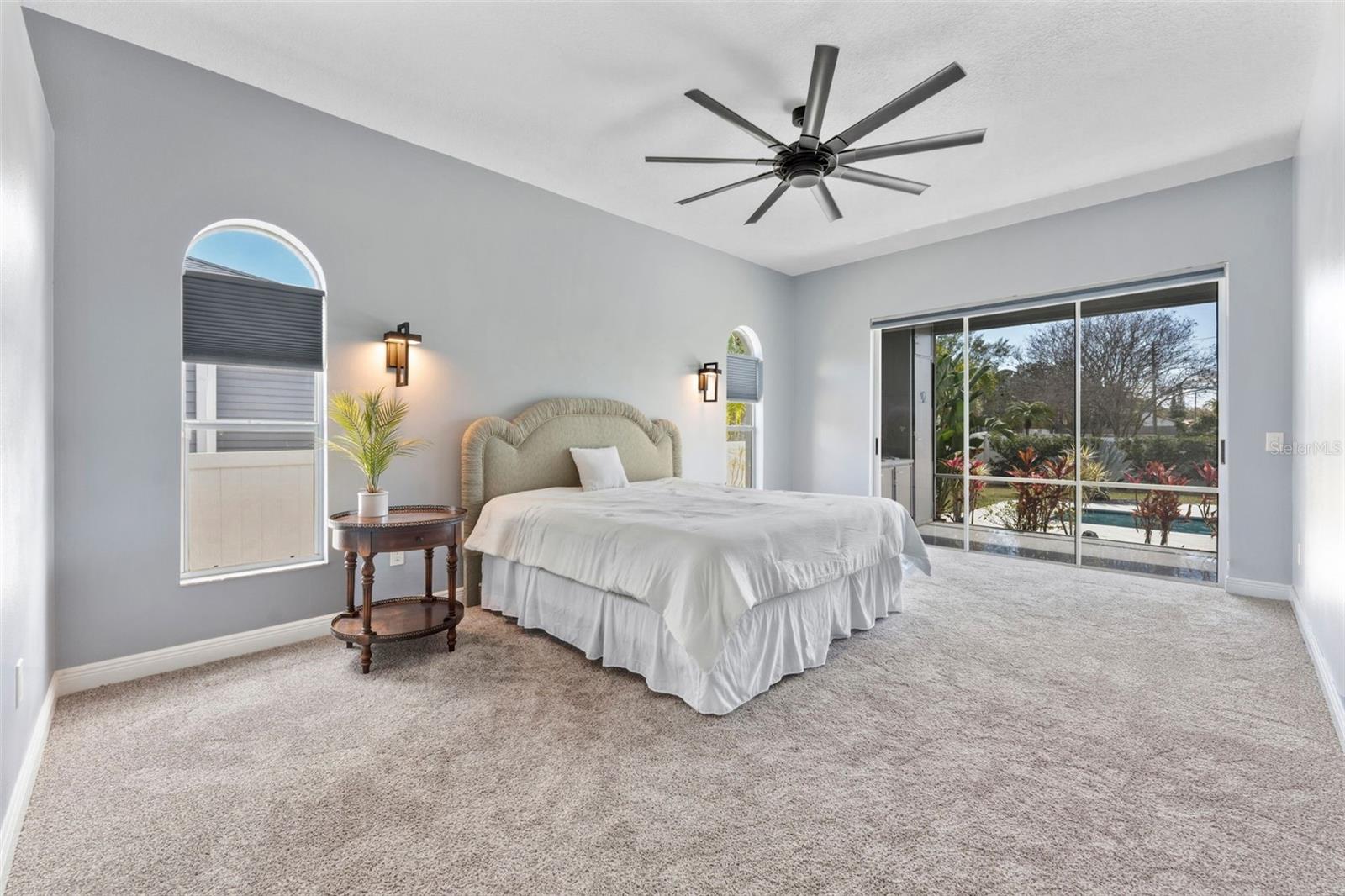 Master Bedroom with Sliding Glass Doors