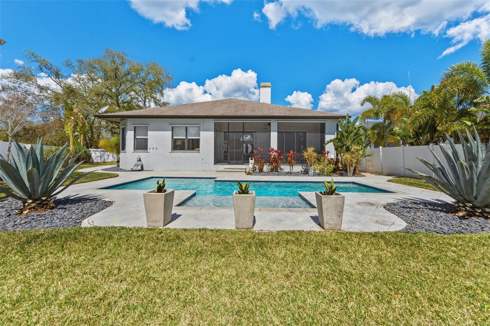 Backyard with Landscaping