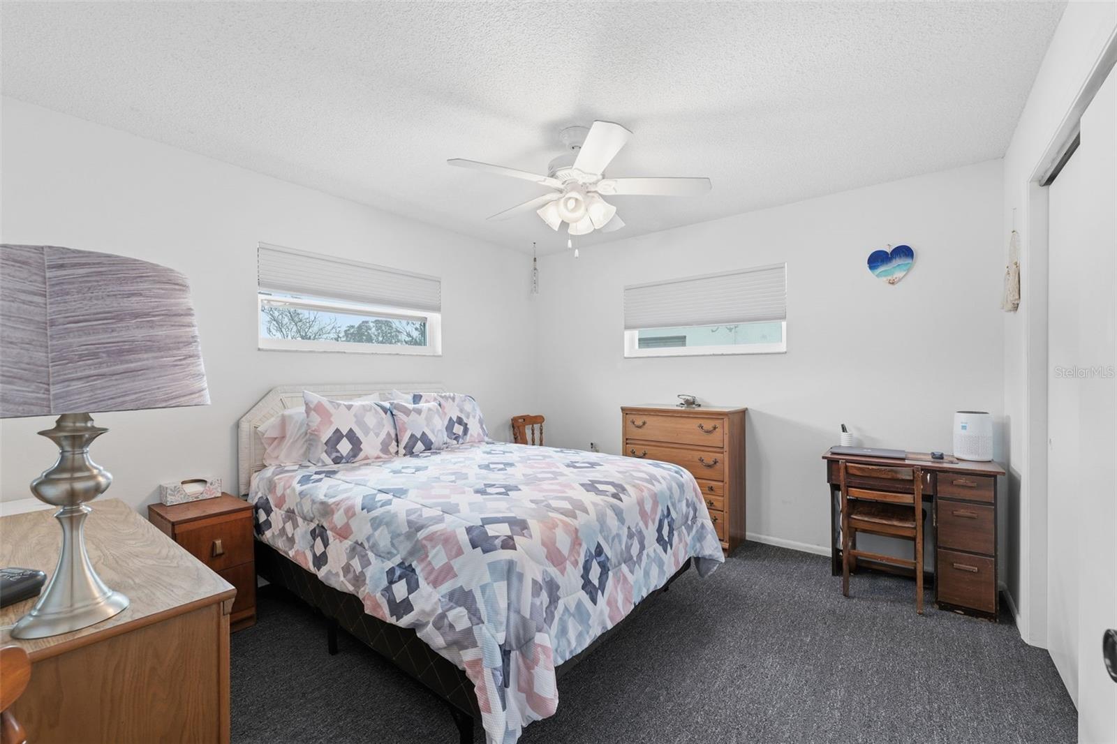 Primary bedroom from doorway