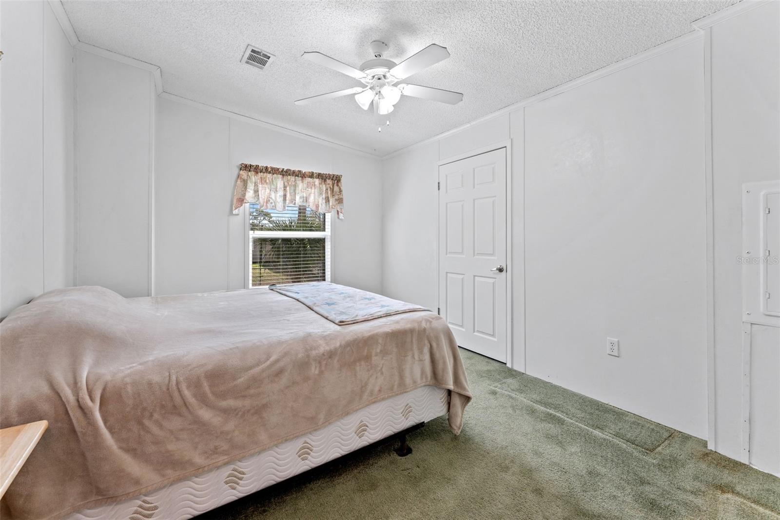 Bedroom #2 with Ceiling Fan