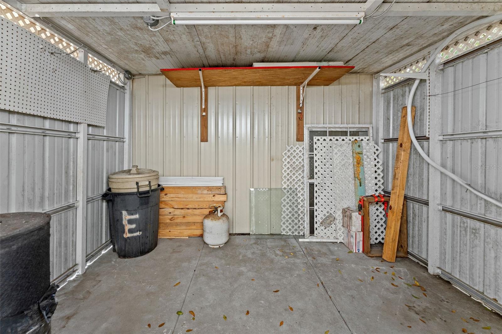 Interior of the Storage Shed