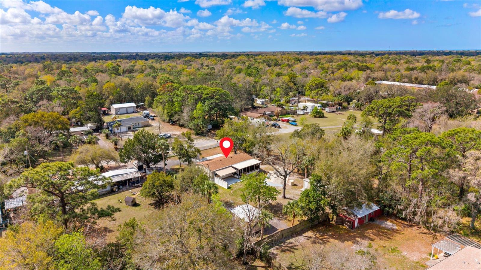 Aerial View of Neighborhood