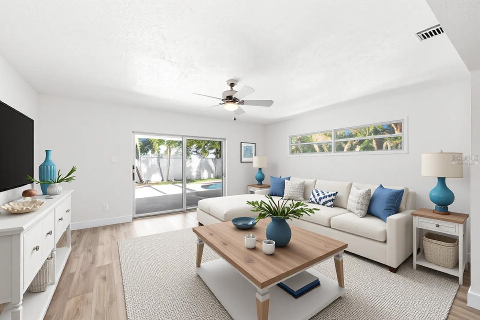 Virtually Staged Living Area