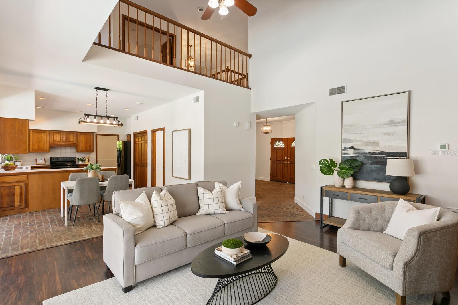Cathedral Ceiling in Family Room