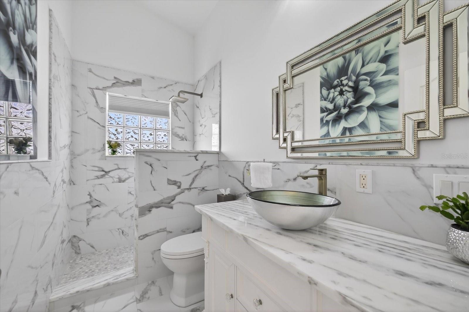 Guest bathroom upstairs