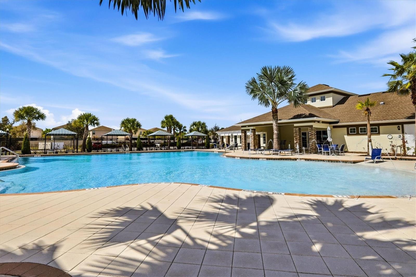 Resort-style heated pool