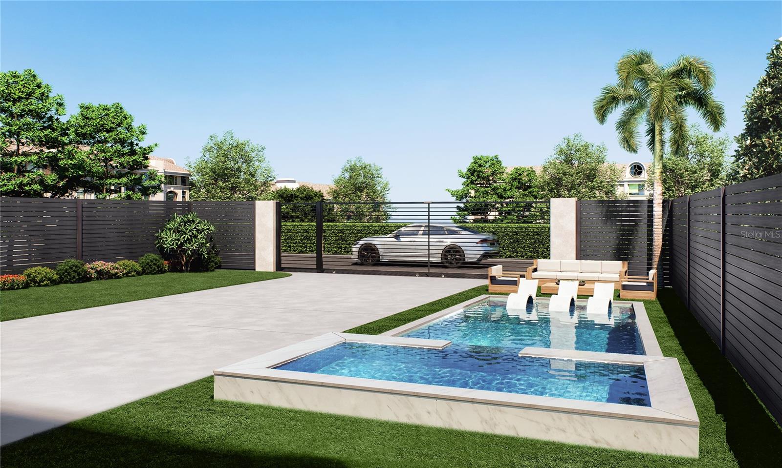 9'x20' Pool & Hot Tub Shown