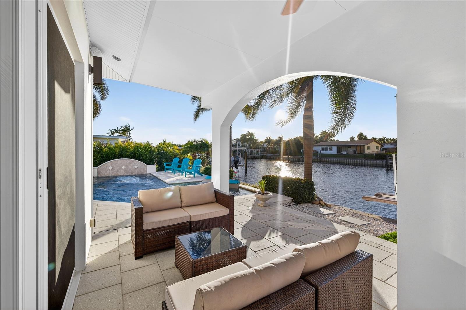 Outdoor sitting area to watch the Florida sunsets.