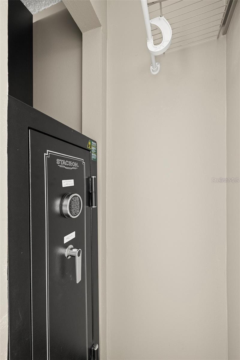 safe in closet