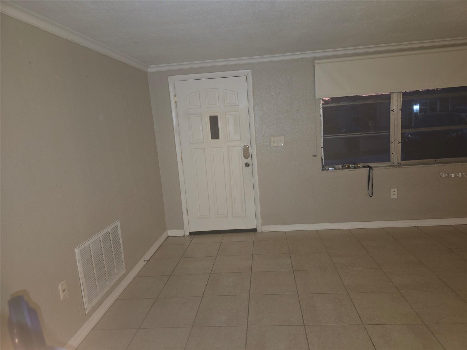 Front door and Living Room