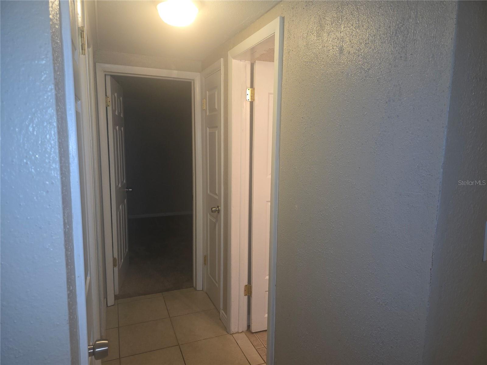 Hallway to the Bedrooms  and 1 bath