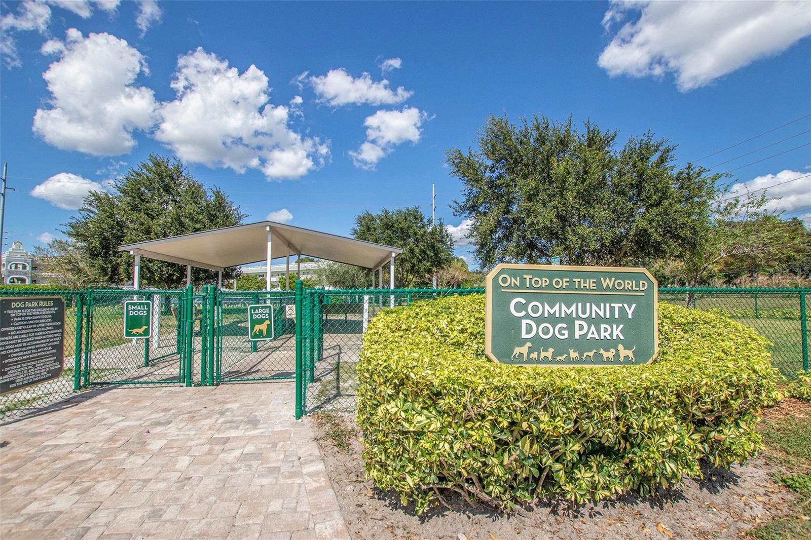 Dog Park with Covered Seating