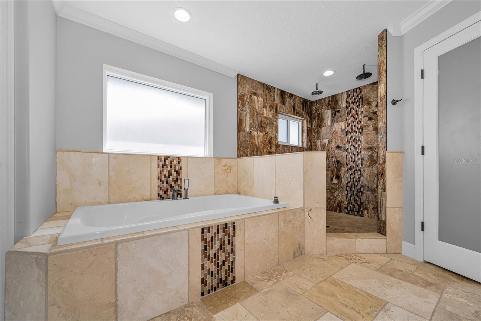 primary jacuzzi and shower