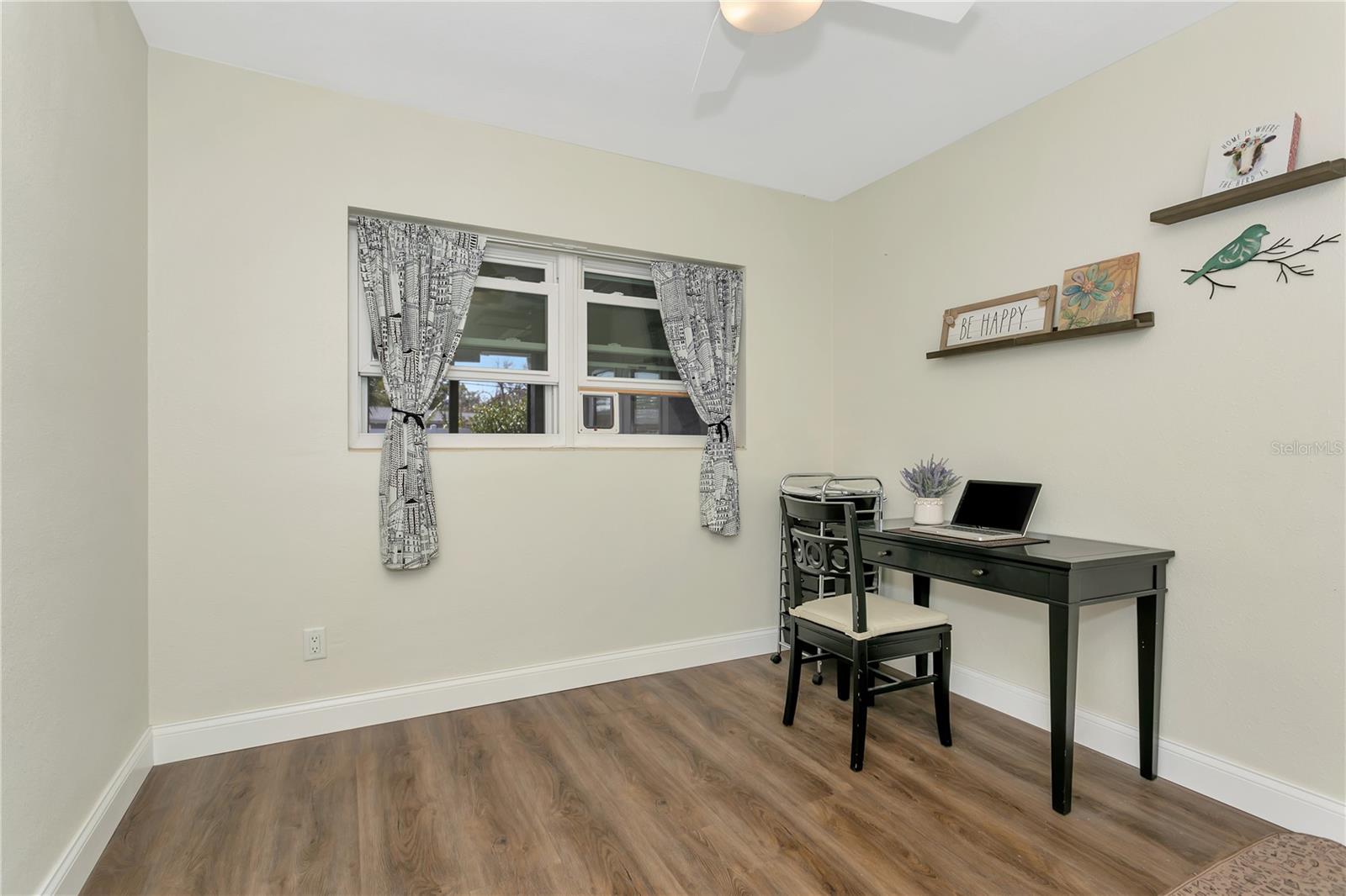 Bedroom #4 currently used as an office