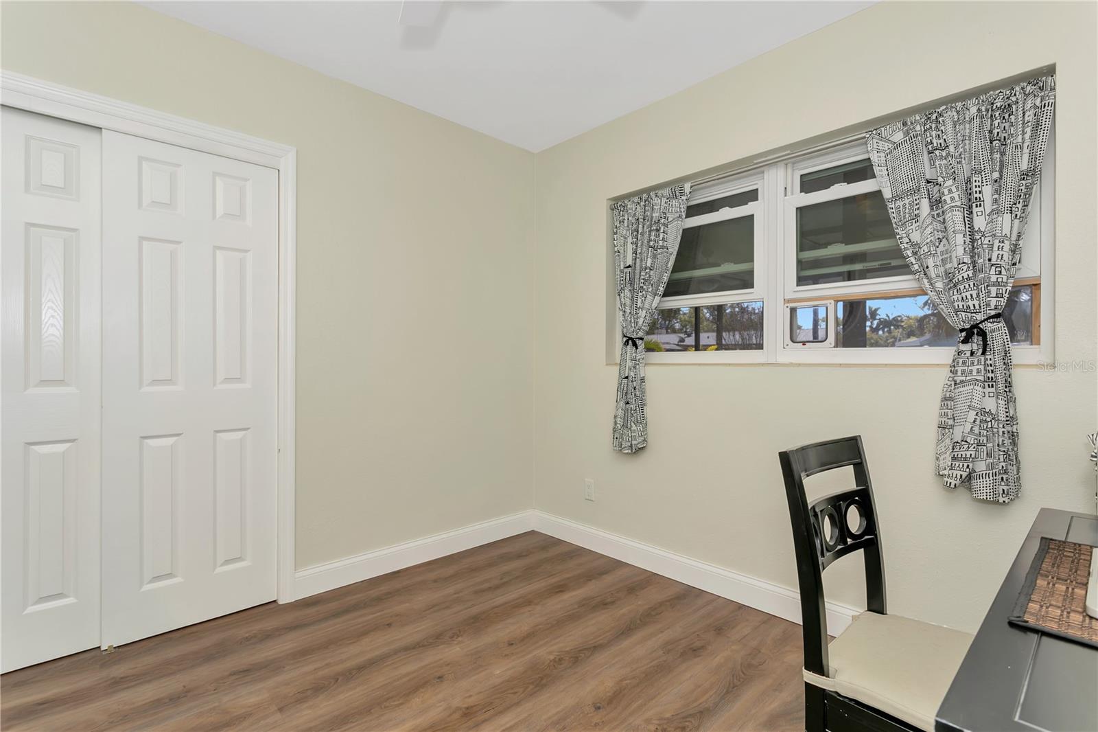 Bedroom #4 currently used as an office