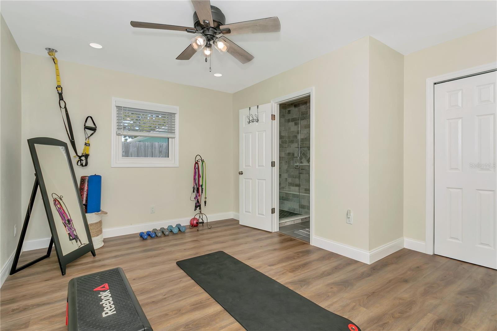 Second Primary en-suite bedroom currently gym room