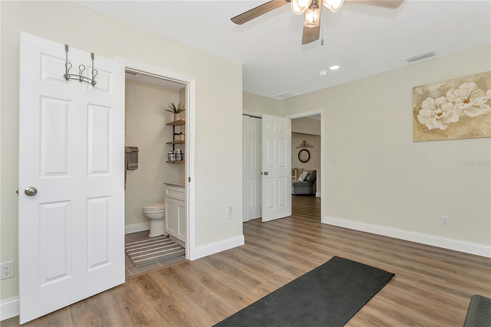 Second Primary en-suite bedroom currently gym room