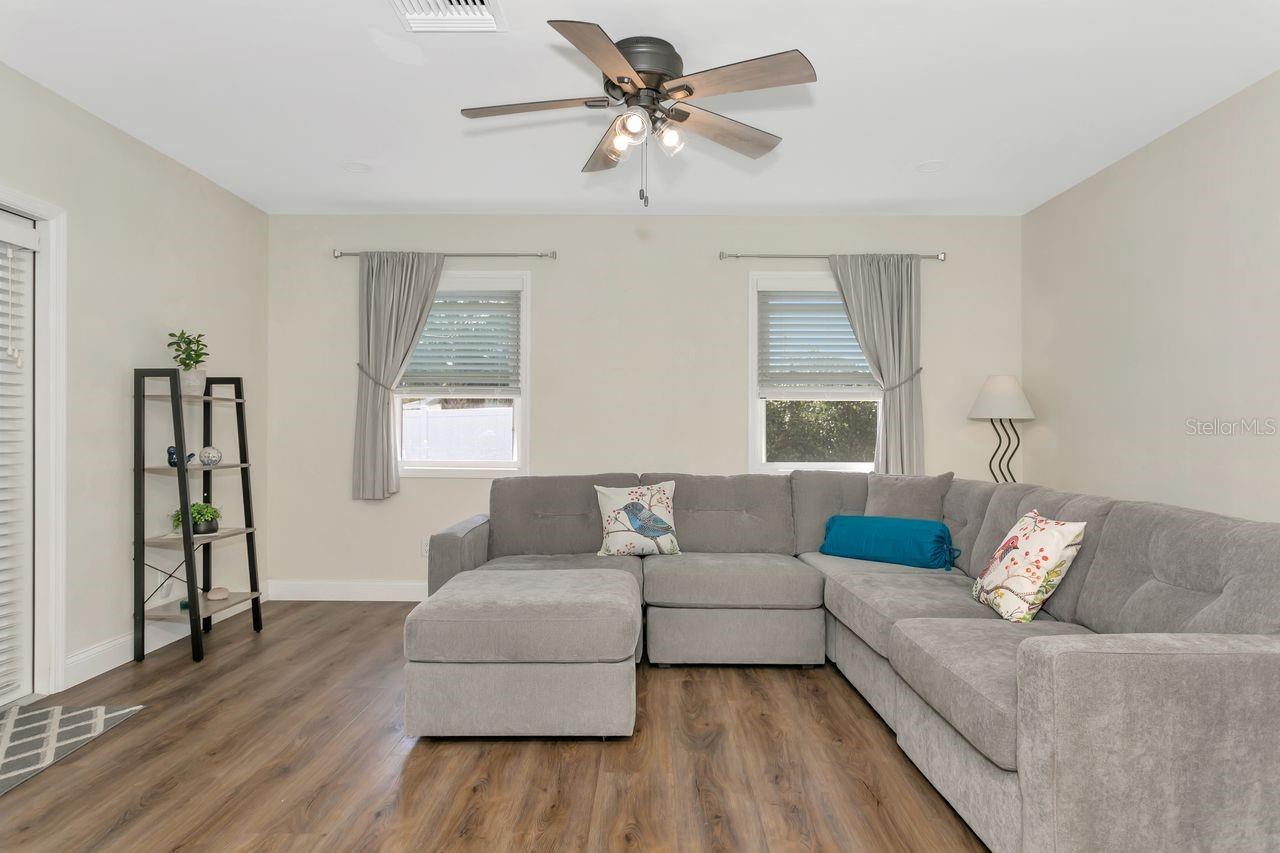 Extended living area beyond the Great Room