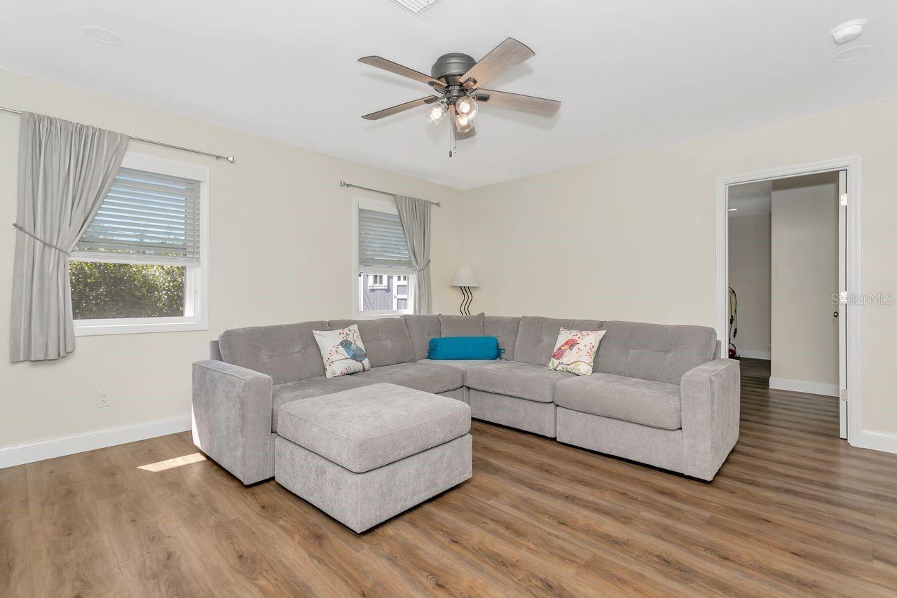 Extended living area beyond the Great Room