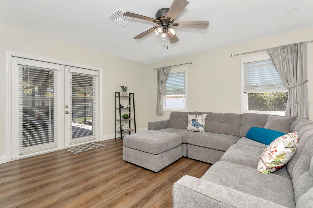 Extended living area beyond the Great Room