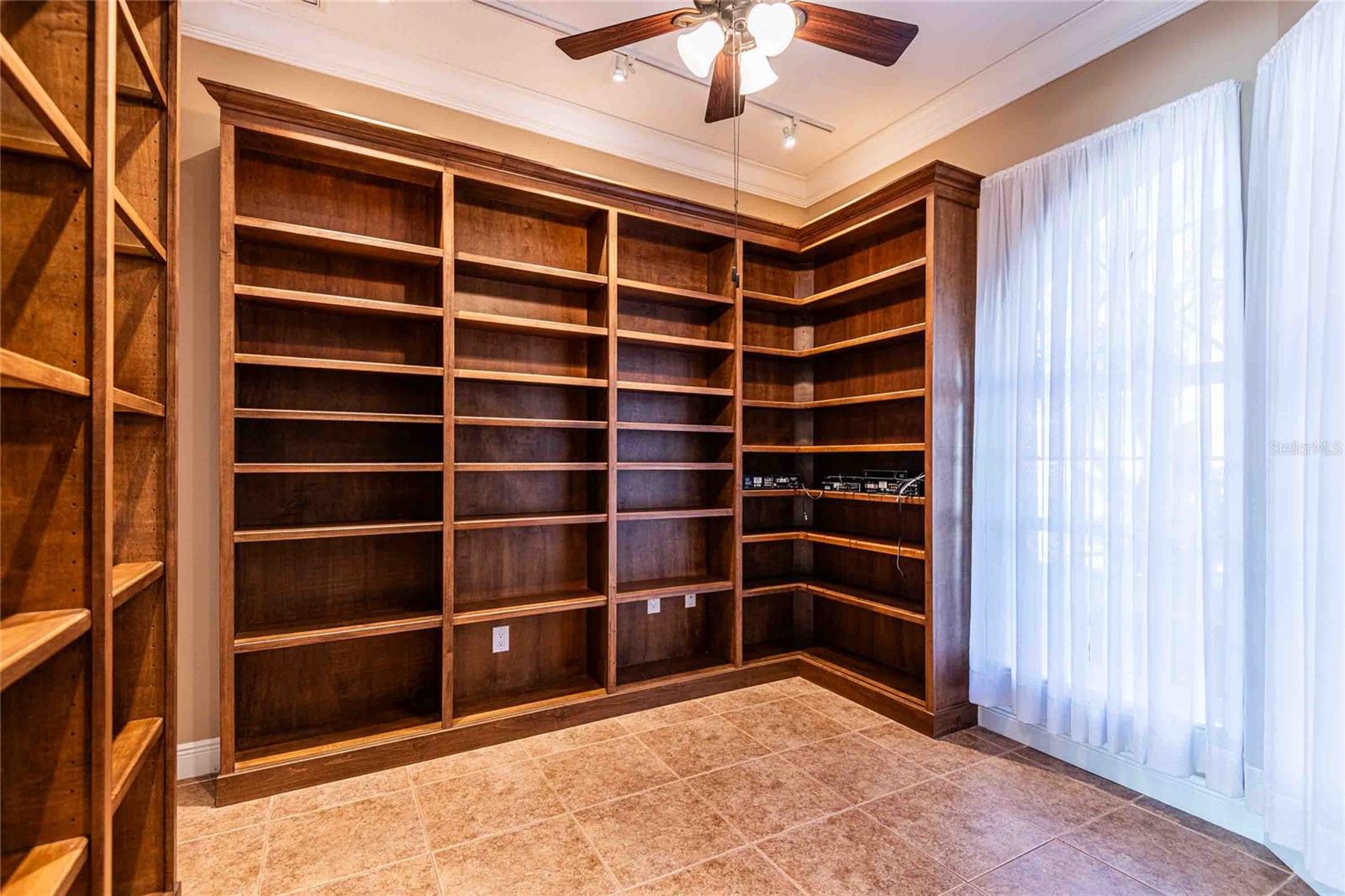 Den-office with book shelves