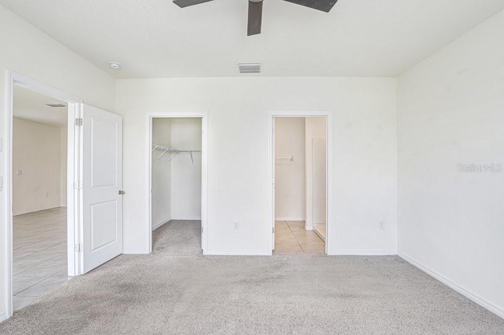 Primary Suite Toward Closet and Bathroom